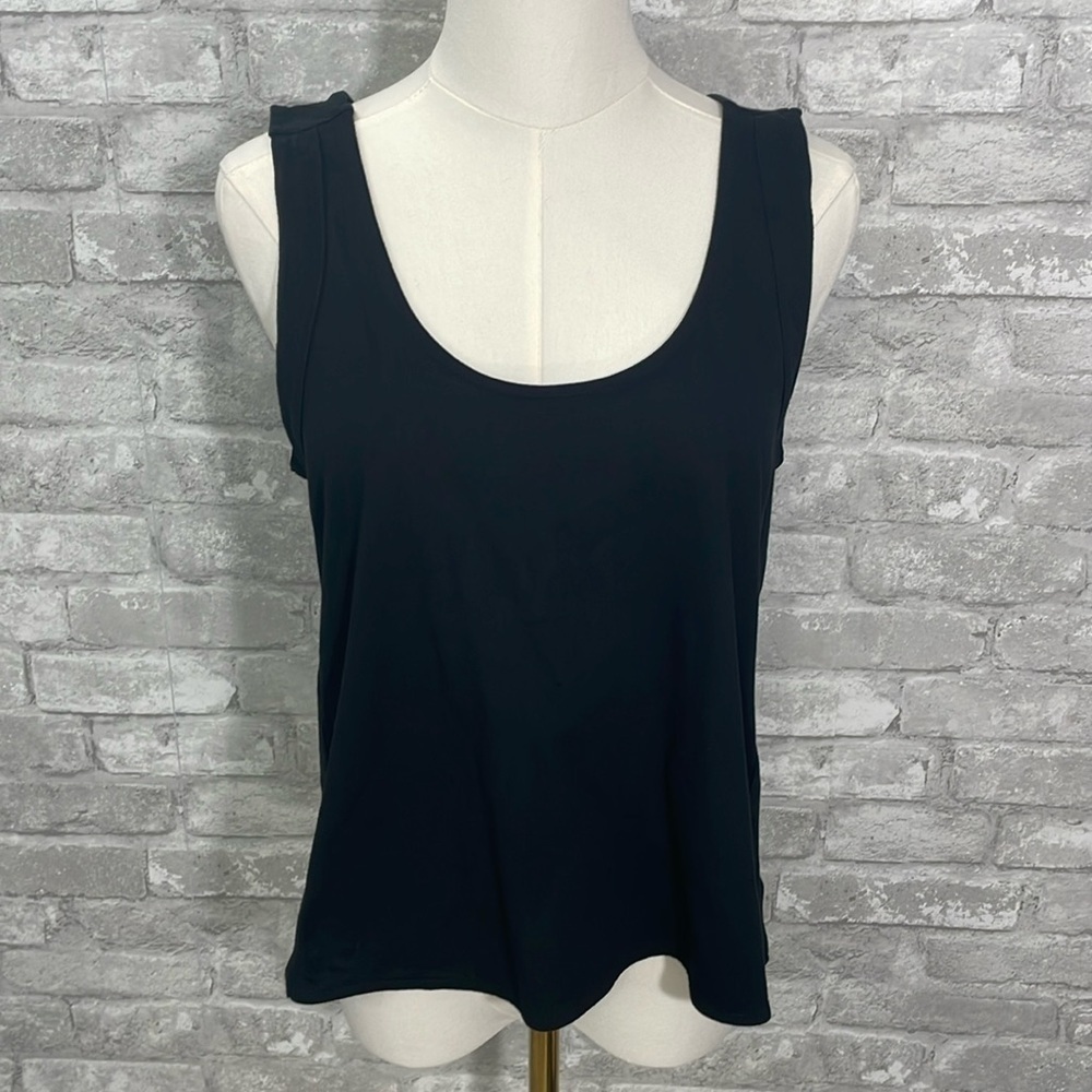 Madewell Black Open Cross Back Tank Top